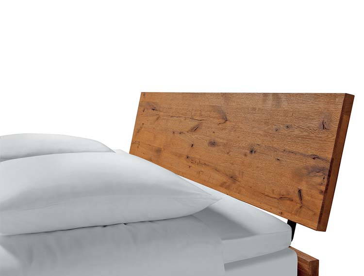 Hasena Kopfteil Sion passend zu den Oak Wood Line Betten im Wildeiche natur, gebürstet, geölt (93)