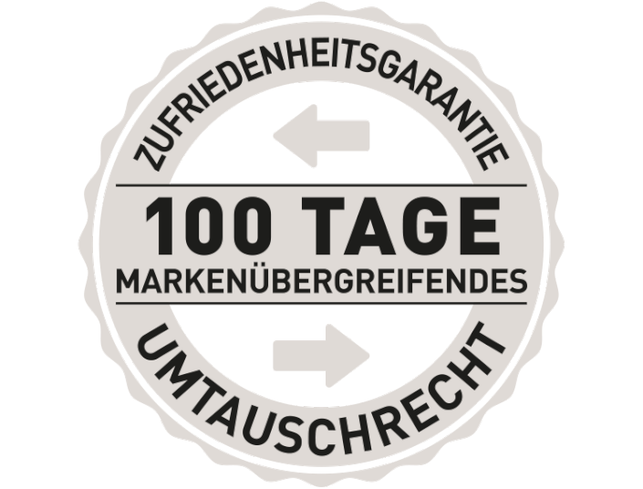 100 Tage Zufriedenheitsgarantie 