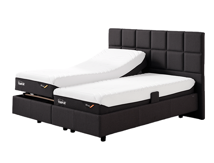 TEMPUR Relax Bett mit Kopfteil Check motorische Verstellung