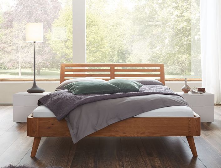 Oak Line_Modul 18 mit Masito Füsse und Kopfteil Soleo