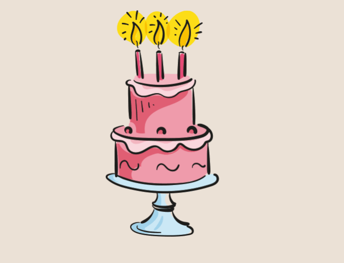 20 jahre Schlafwohl- Torte auf Grau Mood 706x540px