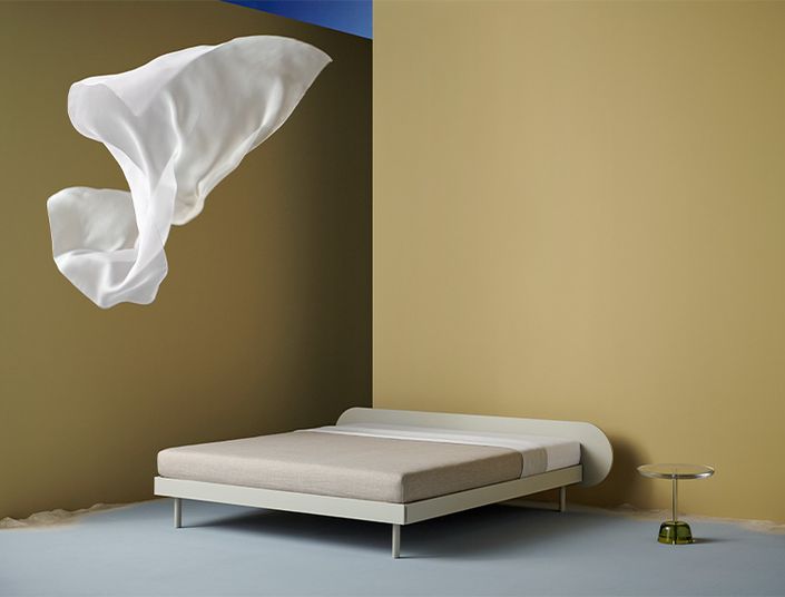 Riposa Aluma Bett Organischem Header Sand Riposa Aluma Bett Organischem Header Sand