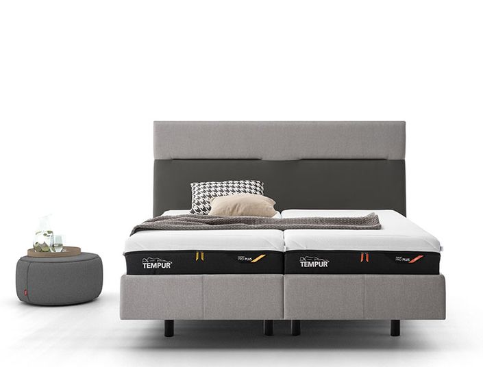 TEMPUR Classic Bett Kopfteil Texture duo Ash
