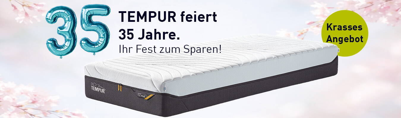 TEMPUR Pro Plus MAtratzenaktion pro Plus mit 650.- Rabatt