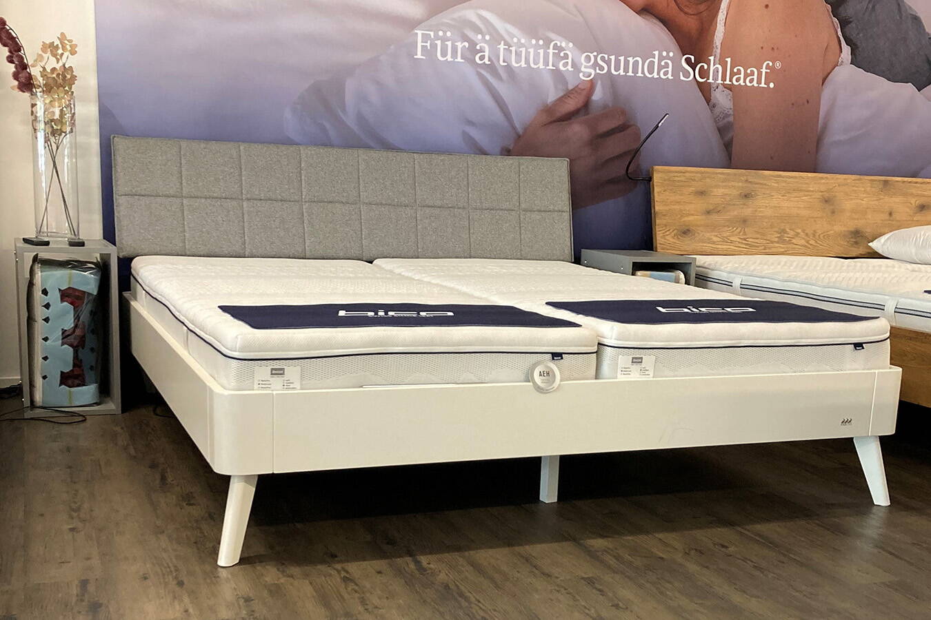 Hasena Bettrahmen Syma 18 Buche weiss ab Mellingen