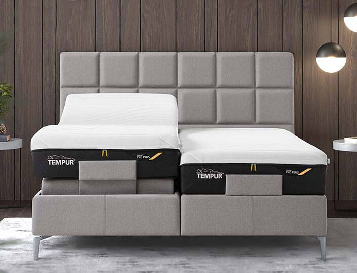 TEMPUR Boxspringbett mit Kopfteil Check