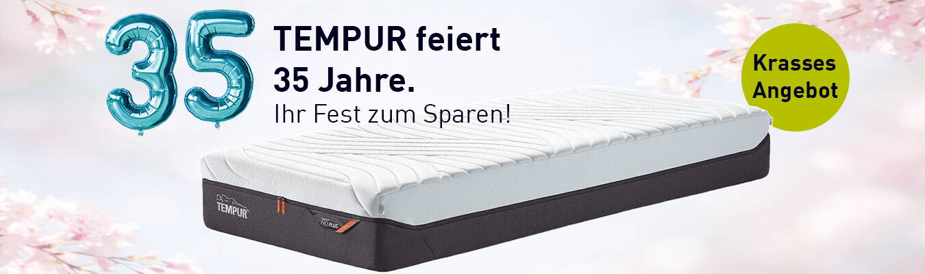 TEMPUR Pro Plus MAtratzenaktion pro Plus mit 750.- Rabatt